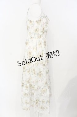 画像3: axes femme / ひまわり柄キャミワンピース  オフ×イエロー O-25-07-26-054-AX-OP-IG-OS