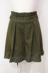 axes femme / サイドプリーツキュロット  グリーン O-25-07-26-056-AX-PA-IG-OS