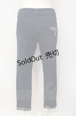 画像4: axes femme / エッフェル塔刺繍デニムパンツ M インディゴ O-25-07-26-057-AX-PA-IG-ZT461