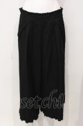 axes femme / 裾レースワイドパンツ M クロ O-25-07-26-058-AX-PA-IG-OS