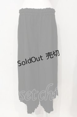 画像2: axes femme / 裾レースワイドパンツ M クロ O-25-07-26-058-AX-PA-IG-ZT061