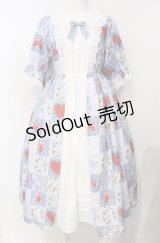 axes femme kawaii / ハピネスベリーワンピース M サックス O-25-07-26-061-AX-OP-OW-OS