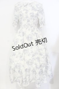 m petit by misako / トワルドジュイワンピース M ブルー O-25-07-26-062-LO-OP-OW-OS