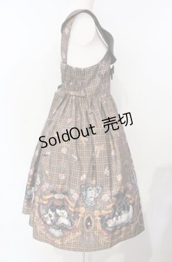 画像3: ALICE and the PIRATES / Dual face 〜phantom and truth〜柄ジャンパースカートII  ブラウン O-25-07-26-070-PA-OP-OW-OS