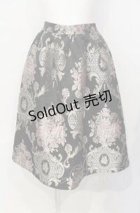 axes femme / ジャガードスカート M クロ O-25-07-26-075-AX-SK-IG-OS