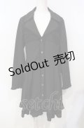 axes femme / 薔薇ボタントレンチコート m クロ O-25-07-26-078-AX-CO-IG-OS