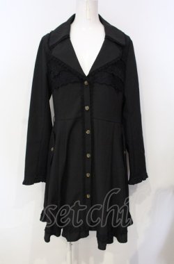 画像1: axes femme / 薔薇ボタントレンチコート m クロ O-25-07-26-078-AX-CO-IG-OS