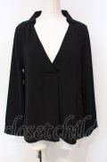 axes femme / バックプリーツプルオーバー  クロ O-25-07-26-080-AX-TO-IG-OS
