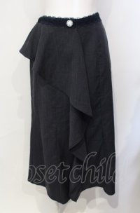 axes femme / アシメフリルスカート ネイビー O-25-07-26-081-AX-SK-IG-ZT461