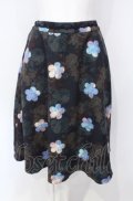 axes femme / 花柄起毛スカート  ネイビー系 O-25-07-26-084-AX-SK-IG-OS