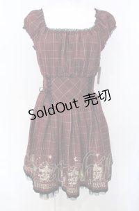 Secret Honey / メリーゴーランド柄ワンピース 2 ワイン O-25-07-26-085-CA-OP-IG-OS