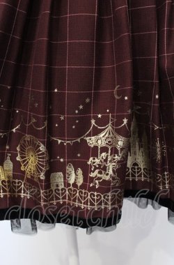 画像2: Secret Honey / メリーゴーランド柄ワンピース 2 ワイン O-25-07-26-085-CA-OP-IG-OS