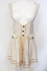 axes femme / タック使いポッケ付ジャンドレ M ベージュ O-25-07-26-086-AX-SK-IG-OS