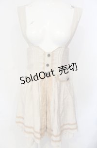 axes femme / タック使いポッケ付ジャンドレ M ベージュ O-25-07-26-086-AX-SK-IG-OS