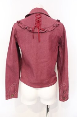 画像3: axes femme POETIQUE / ヨーク刺繍デニムジャケット M 濃ピンク系 O-25-07-26-089-AX-JA-IG-OS