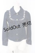 axes femme POETIQUE / ヨーク刺繍デニムジャケット M インディゴ O-25-07-26-090-AX-JA-IG-ZT506