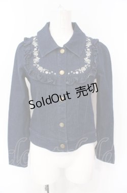 画像1: axes femme POETIQUE / ヨーク刺繍デニムジャケット M インディゴ O-25-07-26-090-AX-JA-IG-ZT506