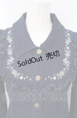 画像2: axes femme POETIQUE / ヨーク刺繍デニムジャケット M インディゴ O-25-07-26-090-AX-JA-IG-ZT506
