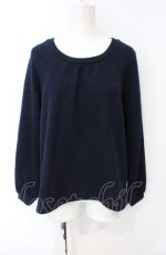 画像1: axes femme / バックデザインニット M ネイビー O-25-07-26-097-AX-TO-IG-ZT506 (1)
