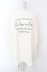 axes femme / ドルマン袖カラーＴシャツ  シロ O-25-07-26-099-AX-TS-IG-OS