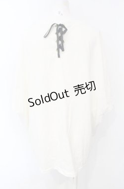 画像2: axes femme / ドルマン袖カラーＴシャツ  シロ O-25-07-26-099-AX-TS-IG-OS