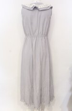 画像2: axes femme POETIQUE / フィッシュテールロングワンピース M グレー O-25-07-26-100-AX-OP-IG-ZH (2)