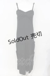 Deary / リボンマキシキャミソールワンピース M クロ O-25-07-26-102-LO-OP-IG-OS