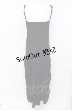 画像2: Deary / リボンマキシキャミソールワンピース M クロ O-25-07-26-102-LO-OP-IG-OS