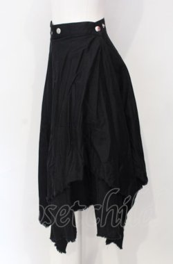 画像2: SEXY DYNAMITE LONDON / カットオフラップスカート F ブラック O-25-07-26-109-PU-SK-OW-OS