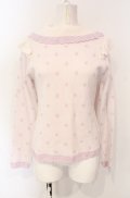 axes femme kawaii / ハートドットニットプル M キナリ O-25-07-26-111-AX-TO-OW-OS