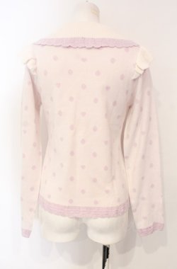 画像3: axes femme kawaii / ハートドットニットプル M キナリ O-25-07-26-111-AX-TO-OW-OS