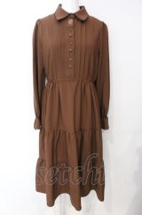 axes femme / メルティショコラ刺繍ワンピース F ブラウン O-25-07-26-112-AX-OP-OW-OS
