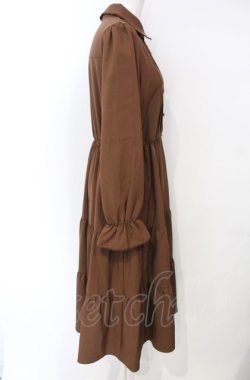 画像3: axes femme / メルティショコラ刺繍ワンピース F ブラウン O-25-07-26-112-AX-OP-OW-OS