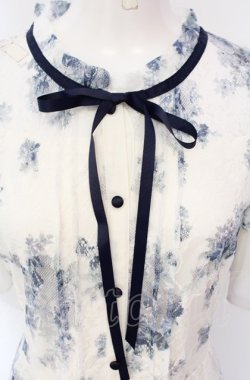画像2: axes femme / フラワーレースワンピース F ブルー O-25-07-26-113-AX-OP-OW-OS