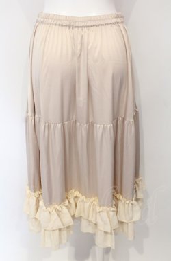 画像3: axes femme kawaii / ミディフリルペチスカート M ベージュ O-25-07-26-114-AX-SK-OW-OS