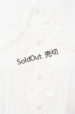 画像2: axes femme kawaii / 半袖丸襟コットンブラウス M シロ O-25-07-26-115-AX-BL-OW-OS