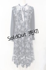 axes femme / フローラルレースワンピース M ネイビー O-25-07-26-117-AX-OP-OW-OS