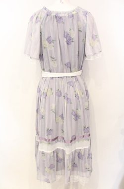 画像3: axes femme / 紫陽花シフォンワンピース M ラベンダー O-25-07-26-118-AX-OP-OW-OS