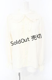 m petit by misako / AM マルエリフリルブラウス M アイボリー O-25-07-26-120-LO-BL-OW-OS