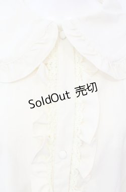 画像2: m petit by misako / AM マルエリフリルブラウス M アイボリー O-25-07-26-120-LO-BL-OW-OS