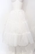 Wunderwelt / オリジナルふわふわロングパニエ  シロ O-25-07-26-121-EL-SK-OW-OS