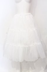 Wunderwelt / オリジナルふわふわロングパニエ  シロ O-25-07-26-121-EL-SK-OW-OS