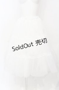 Wunderwelt / オリジナルふわふわロングパニエ  シロ O-25-07-26-121-EL-SK-OW-OS