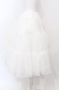 画像2: Wunderwelt / オリジナルふわふわロングパニエ  シロ O-25-07-26-121-EL-SK-OW-OS