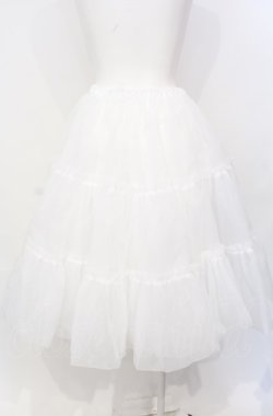 画像3: Wunderwelt / オリジナルふわふわロングパニエ  シロ O-25-07-26-121-EL-SK-OW-OS