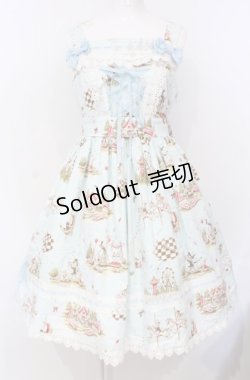 画像1: BABY,THE STARS SHINE BRIGHT / アリスinファンフェアジャンパースカート  サックス O-25-07-26-010-BA-OP-OW-OS