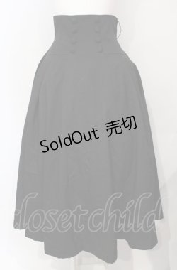 画像1: Sheglit / 小夜啼鳥のタックスカート M ブラック O-25-07-26-014-EL-SK-OW-OS