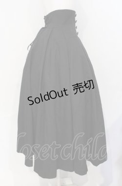 画像2: Sheglit / 小夜啼鳥のタックスカート M ブラック O-25-07-26-014-EL-SK-OW-OS
