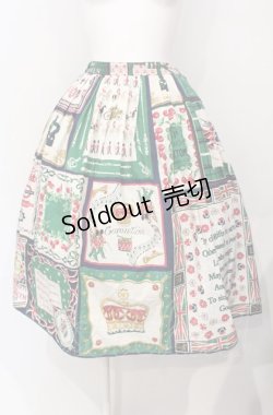 画像1: Jane Marple / Heres to the Oueenの2faceスカート M グリーン O-25-07-26-015-JM-SK-OW-OS