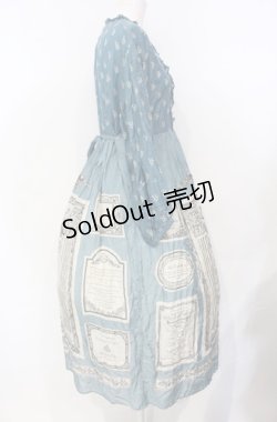 画像3: Jane Marple / Queen’s tableのディナードレス  ブルーグレイ O-25-07-26-017-JM-OP-OW-OS